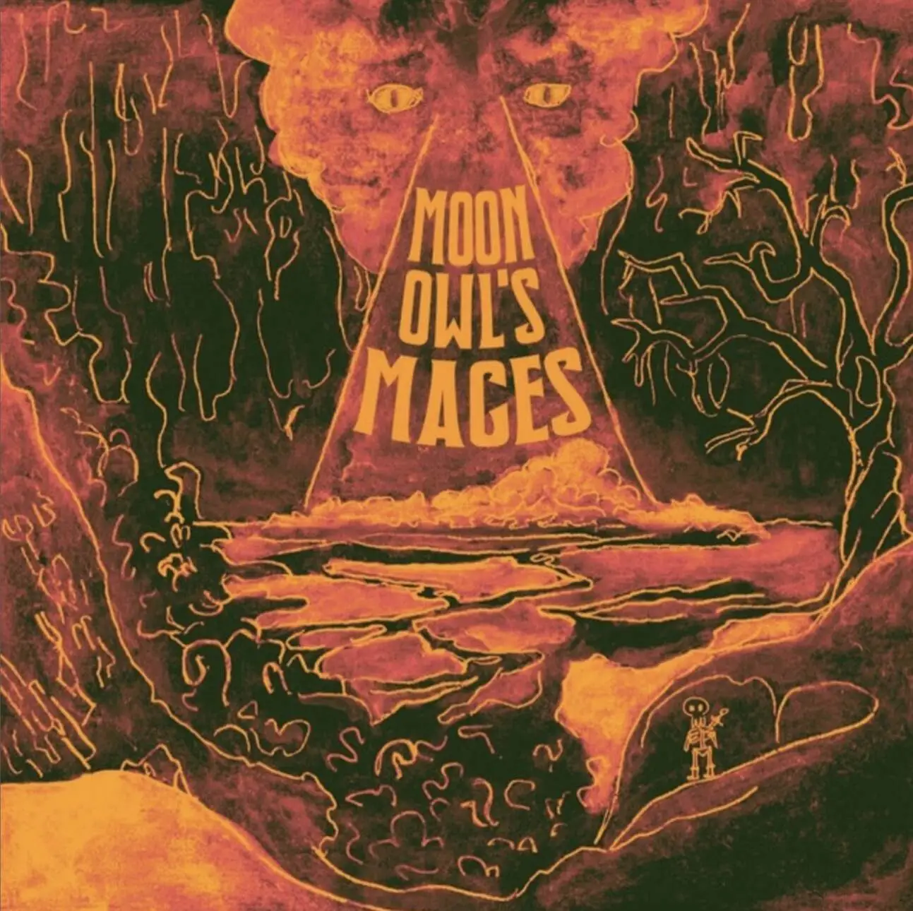 skelly bones and the flaming crown by moon owls mages album cover